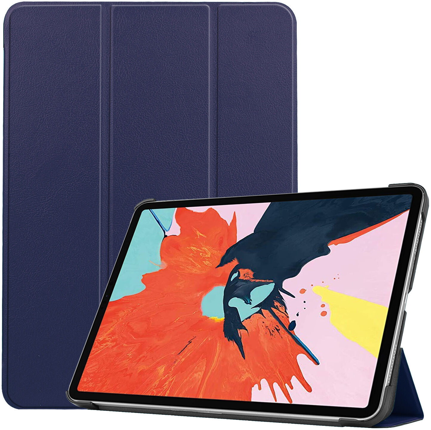 iMoshion Étui de tablette portefeuille Trifold pour l'iPad Air (2020) - Bleu foncé