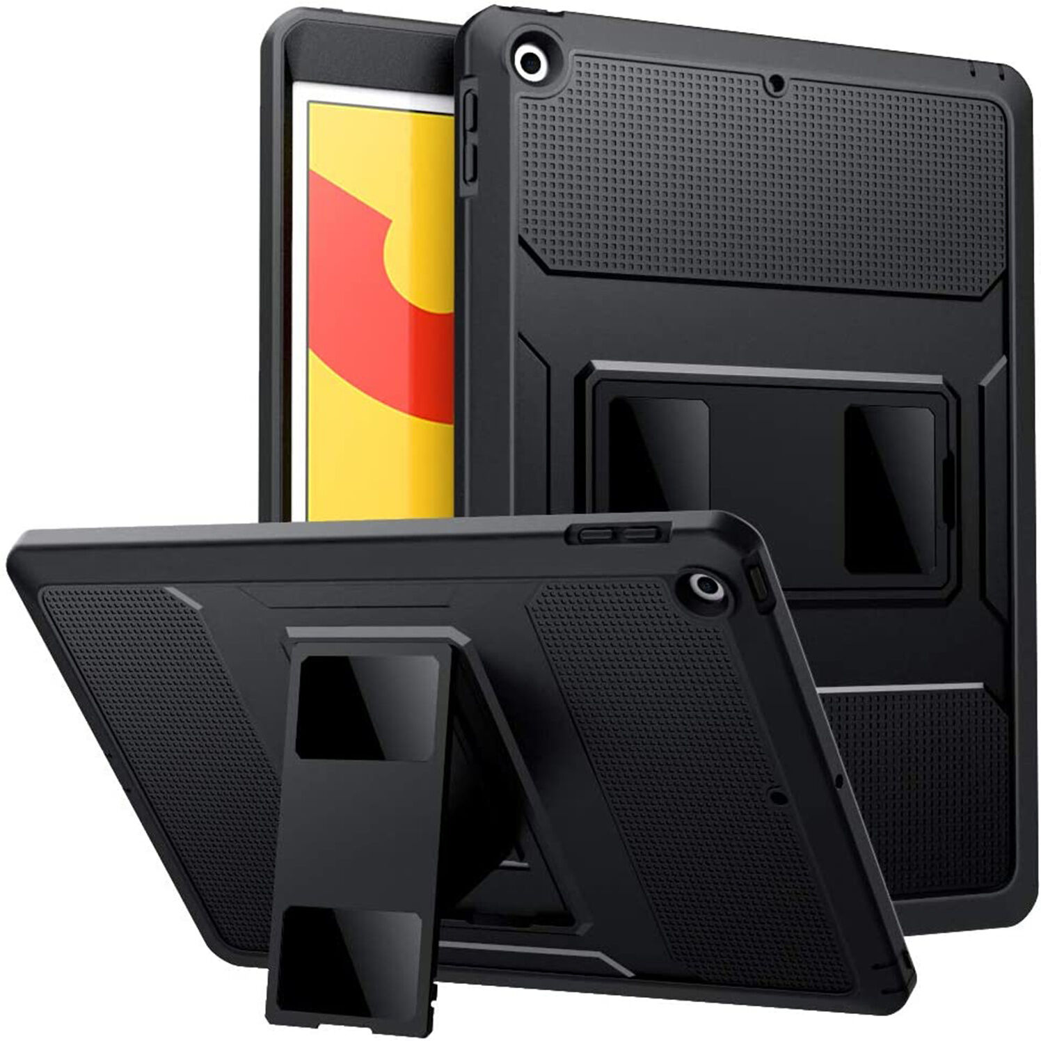 Accezz Coque Rugged Back pour l'iPad 10.2 (2019 / 2020) - Noir