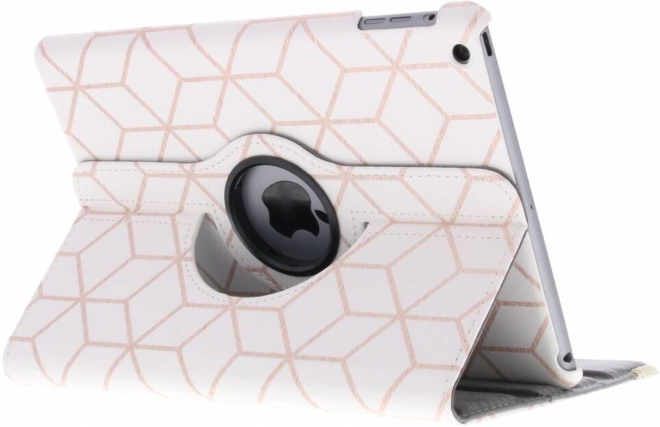 Coquedetelephone.fr Étui de tablette Design rotatif à 360° pour l'iPad Air - Cubes Rose Gold