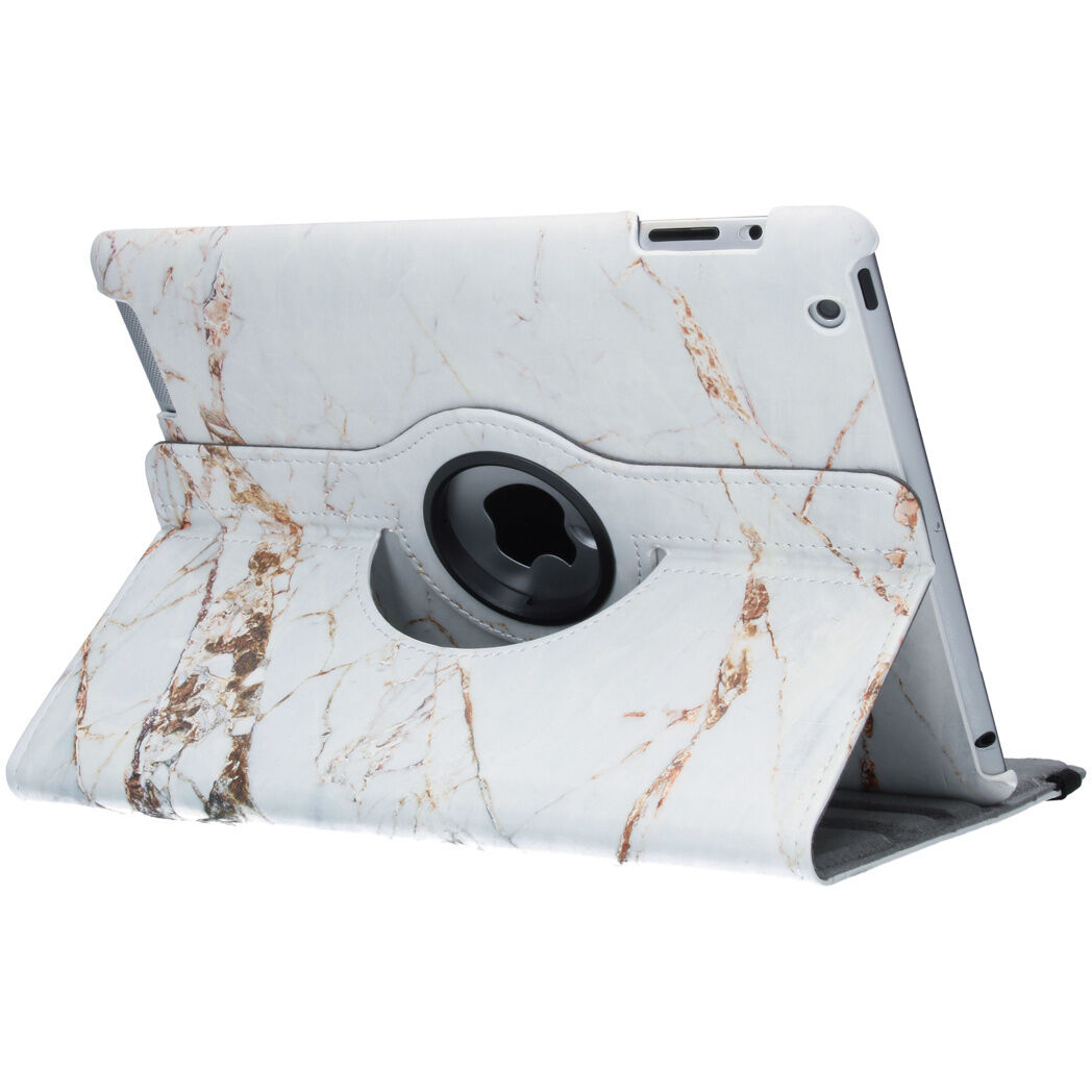 Coquedetelephone.fr Étui de tablette Design rotatif à 360° pour l'iPad 2 / 3 / 4 - White Marble