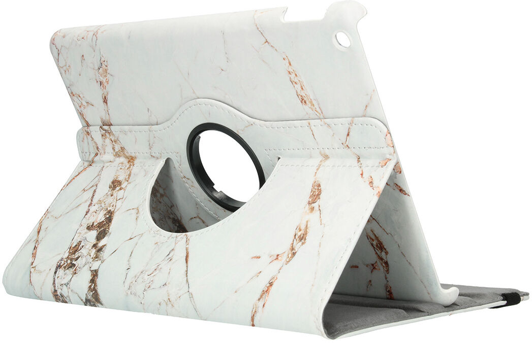 Coquedetelephone.fr Étui de tablette Design rotatif à 360° pour l'iPad 10.2 (2019 / 2020) - White Marble