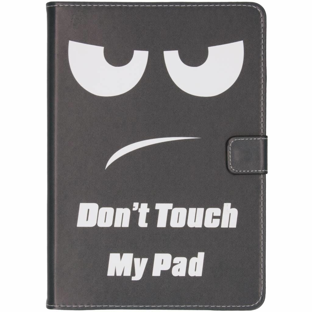 Coquedetelephone.fr Étui à rabat silicone design pour iPad (2017) / (2018) - Don't touch my pad