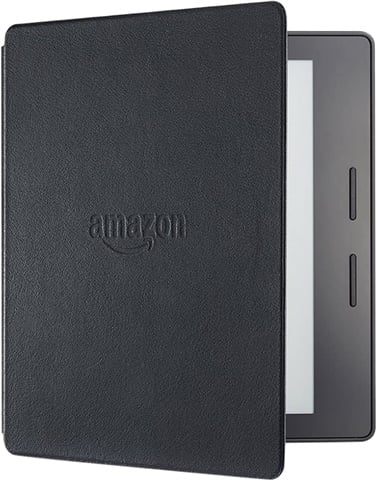 Refurbished: Amazon Kindle Oasis Premium Leather Charging Cover, Black