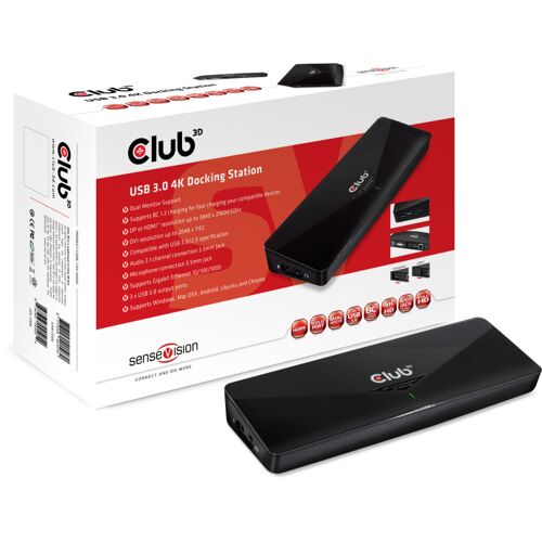 Club 3D USB 3.0 4K Docking Station dockingstation CSV-3103D