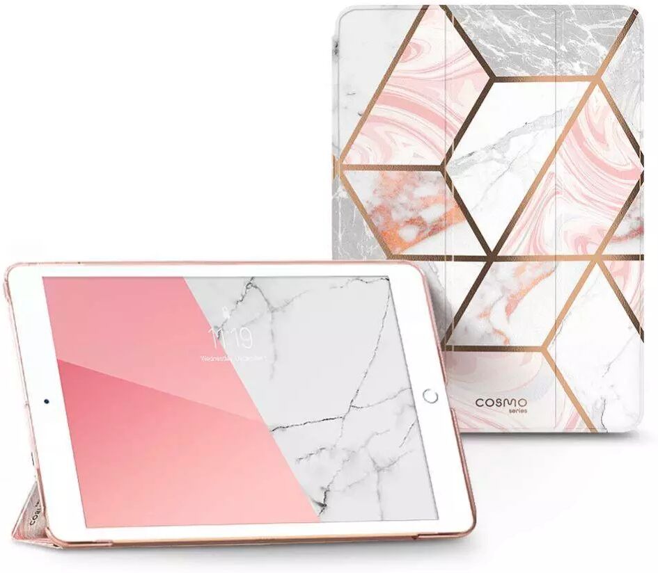 I-Blason iPad 10.2" (2021 / 2020 / 2019) i-Blason Cosmo Lite Tri-Fold Skinndeksel - Marmor