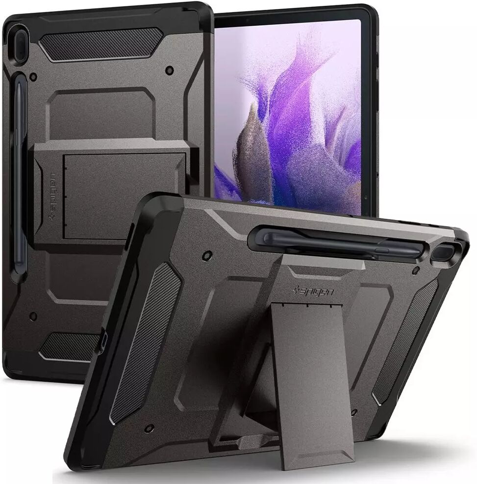 Spigen Tough Armor Pro Samsung Galaxy Tab S7 FE Deksel med Stativ - Svart