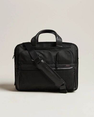 TUMI Alpha 3 Expandable Organizer Laptop Brief Black