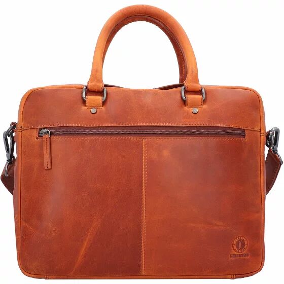 Klondike 1896 Earl Torba biznesowa skórzana 37 cm przegroda na laptopa cognac  - brąz - Mężczyźni,Damy,Unisex - Dorośli