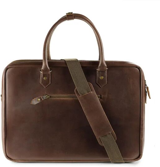 Buckle & Seam Albert Torba biznesowa skórzana 41 cm przegroda na laptopa brown  - brąz - Unisex - Dorośli,Damy,Mężczyźni