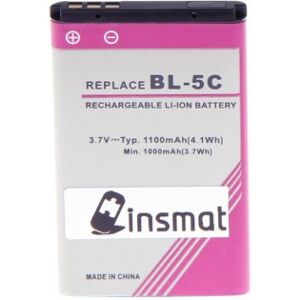 Insmat Bl-5c -Tillbehörsbatteri, 1050 Mah