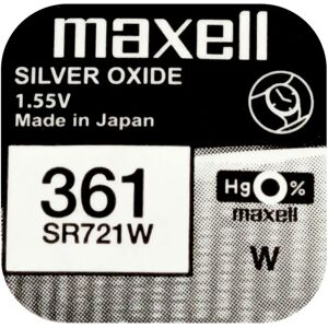 Maxell SR721W silveroxidbatteri 361