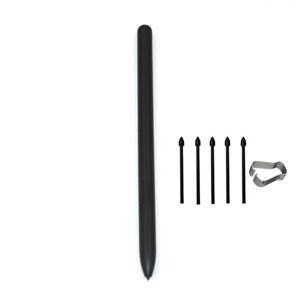 Hundor For Samsung Galaxy Tab S7FE Stylus Tab Replacement S7FE Stylus Pen with Replaceable Tip (Black)