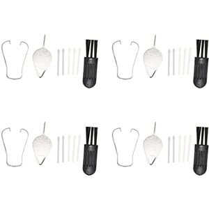 Annadue Tab S7 FE Stylus Pen Nibs for Samsung, 4 Set Stylus Tips Replacement for Galaxy Tab S7 FE, Handwriting Stylus Nibs Parts for 12.4in T733 Stylus Refill (White Gray)