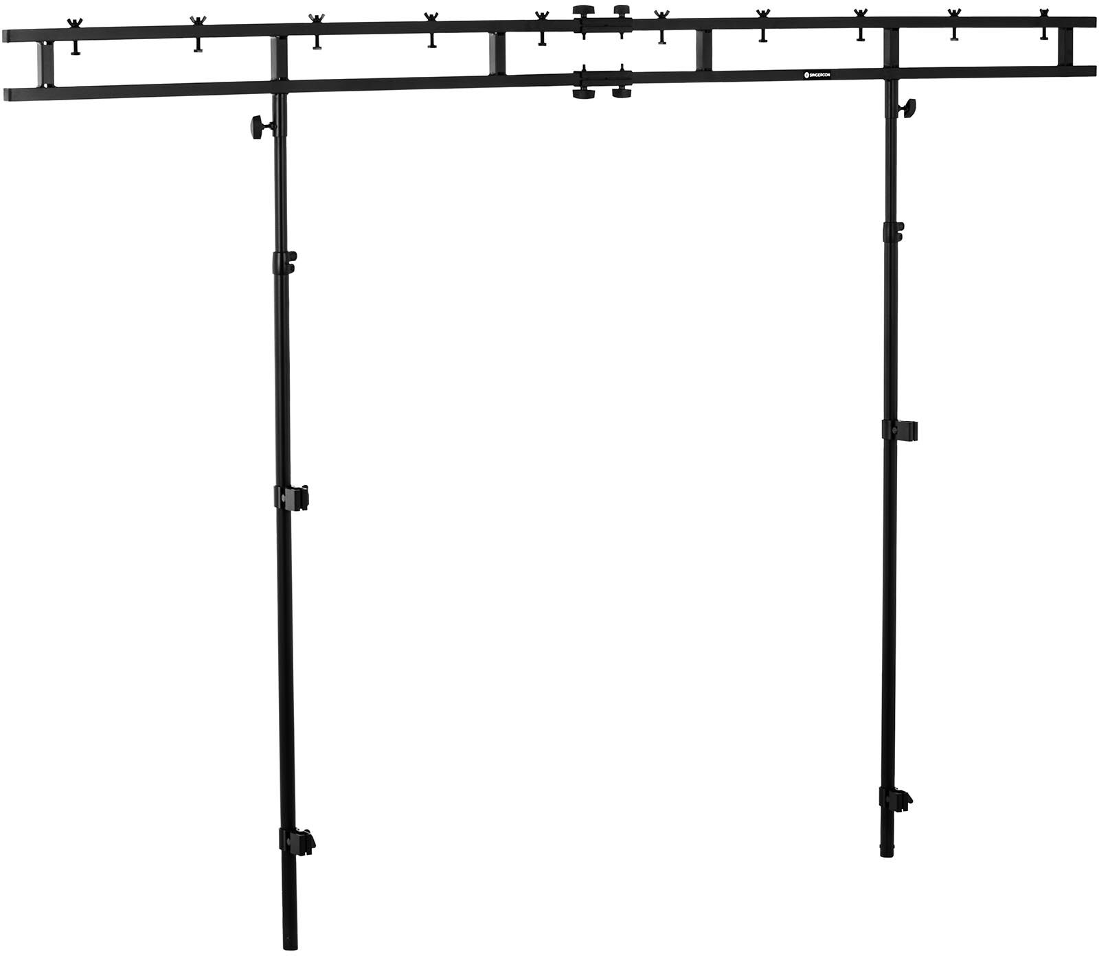 Singercon Pont lumière pour table DJ - 60 kg max. - 1,55 à 2,70 m CON.LS2700E1.04