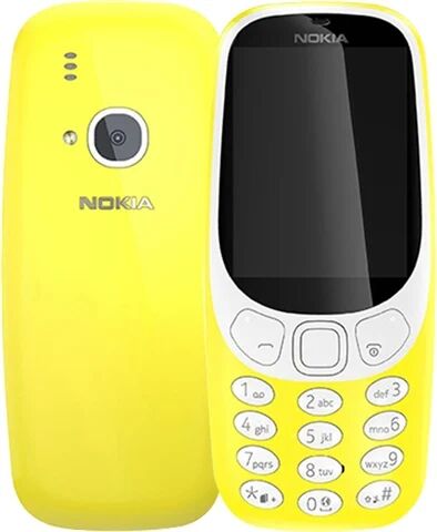 Refurbished: Nokia 3310 (2017) Yellow, Vodafone B