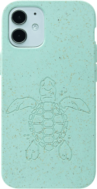 Pela Deksel Iphone 12 Mini, Ocean Turquoise (Turtle Edition)