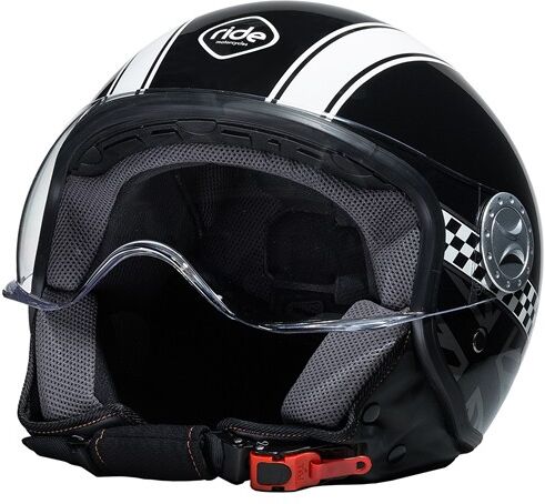 Ride Casque Jet Ride 701 Damier Noir Taille S