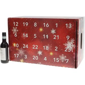 kaiserkraft Adventskalender Schneeflocken, zum Selbstbefüllen, für 24 Flaschen, für 0,25-/0,33-l-Flaschen, ab 5 VE