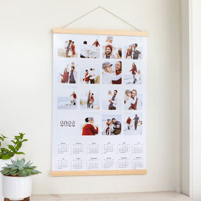 smartphoto Jahresplaner mit magnetischer Posterleiste 40 x 60 cm Schwarz