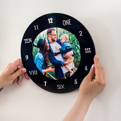 smartphoto Uhr aus Acrylglas Quadrat