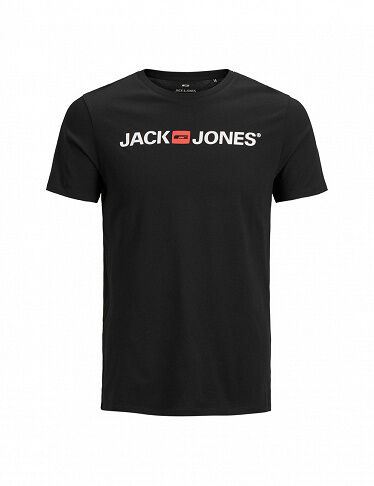 Jack & Jones T-Shirt für Herren, mit Logo, schwarz