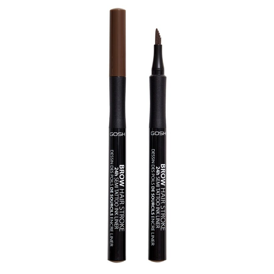 Gosh Copenhagen Brow Hair Stroke 24H Semi-Tattoo Ink Pen 003 Dark Brown 1.0 ml