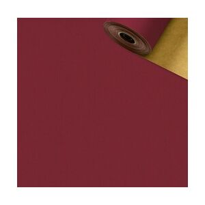 Stewo Geschenkpapier Rolle 50cm 50Meter 2-seitig bordeaux/go