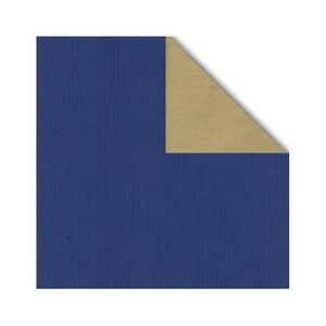 Stewo Geschenkpapier Rolle 50cm 50Meter 2-seitig blau/gold