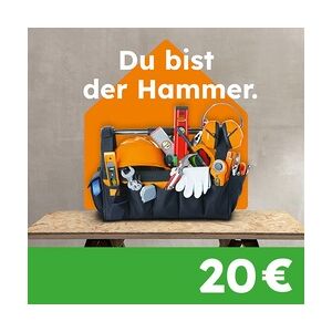 Globus Baumarkt Geschenkgutschein 20 EUR Geschenkkarte per E-Mail