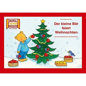 Corinna Beurenmeister - Kamishibai: Der kleine Bär feiert Weihnachten: 7 Bildkarten für das Erzähltheater (Kamishibai Erzähltheater)
