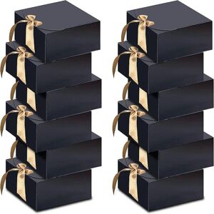 Ruishengtong 10 Stücke Weiß/schwarz Bogen Party Geschenk Box Papier Hochzeit Verpackung