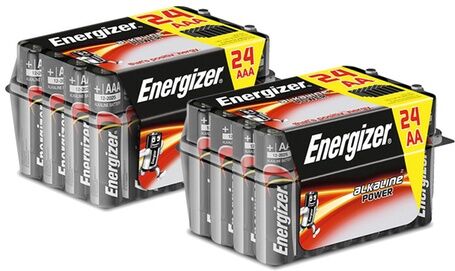 Groupon Goods Global GmbH Energizer 24er-Pack AA- oder AAA-Batterien