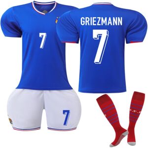 2024 Frankrig hjemmefodbold børnetrøje nr. 7 Griezmann 22