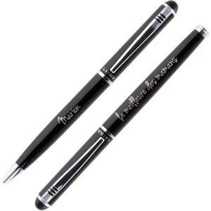 Ocadeau Parure stylo luxe noir