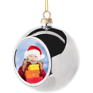 Ocadeau Boule de Noel argentee