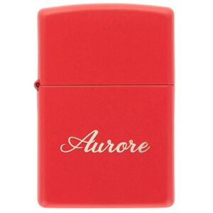 Ocadeau Briquet zippo rouge gravé