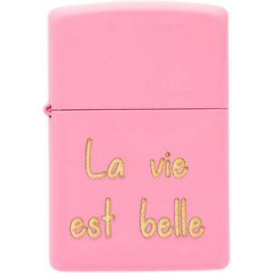 Ocadeau Briquet Zippo rose gravé