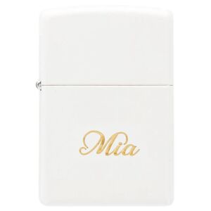 Ocadeau Briquet Zippo blanc gravé