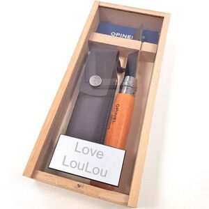 Ocadeau Coffret couteau opinel gravé