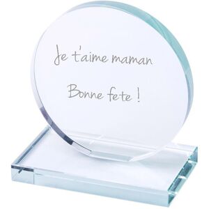 Ocadeau Cadre verre rond sur socle