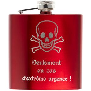 Ocadeau Flasque rouge personnalisable