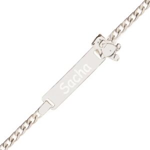 Ocadeau Gourmette enfant argent ourson