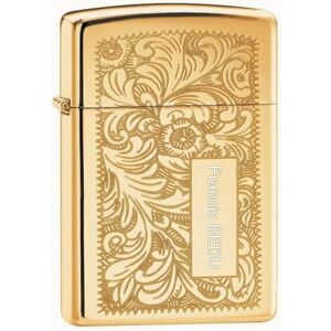 Ocadeau Briquet Zippo Venitian doré