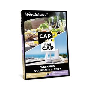 Wonderbox Coffret cadeau - - CAP OU PAS CAP - Week-end gourmand ou zen ? - Publicité