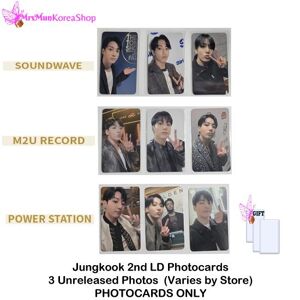 Jungkook GOLDEN 2ND Cartes photo Lucky Draw SEULEMENT