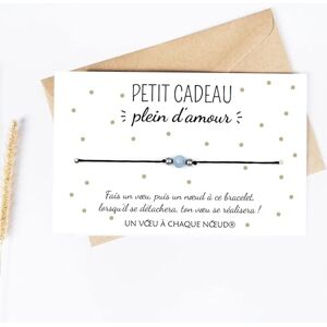 Un Voeu à Chaque Noeud Petit Cadeau plein d'amour Carte + Bracelet porte bonheur Original Idée Cadeau Noel Anniversaire Fête - Publicité