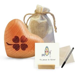 FunkenWerk Coffret Cadeau agréable au Toucher Cœur dans Un Sac Cadeau avec Carte de vœux et Porte-Cartes Porte-Bonheur, Coureur Ange Gardien pour la Famille et Les Amis, (Tu Peux Le Faire!) - Publicité