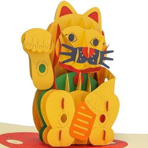 LINPOPUP ®, LIN17792 Carte pop-up chat 3D carte d'anniversaire Chats bonheur, Chat, Chat, Chat, Porte-bonheur, Japon, Chine, Maneki Neko, Chat porte-bonheur N308 - Publicité