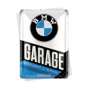 10291 BMW Garage Tôle Carte Postale, 10 x 14 cm - Publicité