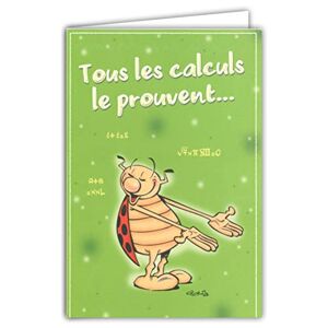 Médiat CDCox514 Carte avec Enveloppe Bon Anniversaire ! 1 an de plus Tous les calculs le prouvent Gâteau Bougie Illustration Humoristique Humour La Coccinelle de Gotlib Format fermé 17x11,5cm - Publicité